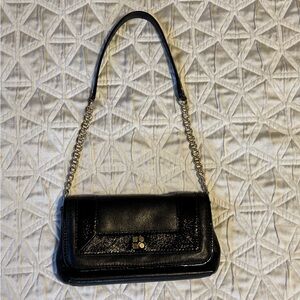 Kate Spade black leather shoulder bag